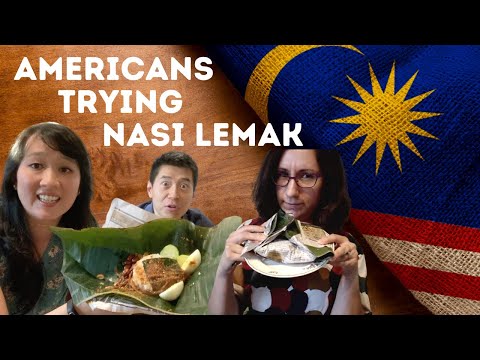 , title : 'Introducing Nasi Lemak Bungkus to Americans | national dish of Malaysia'