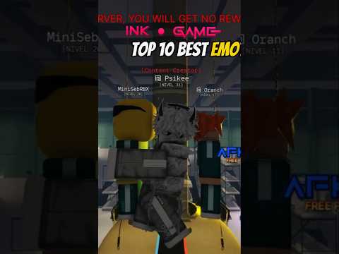 Top 10 Best Emotes In Ink Game Part 1 #inkgame #inkgames