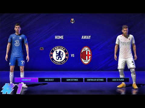CHELSEA VS AC MILAN | FIFA 21 Chelsea Career Mode Ep 1 | Ft. Grealish, Werner, Ziyech, | Gameplay