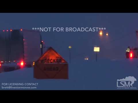 12-29-2017 Billings, MT - Accidents and Slideoffs on I-90