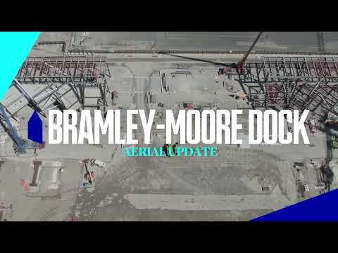 LATEST DRONE UPDATE FROM NEW EVERTON STADIUM SITE | NEW AERIAL FOOTAGE AT BRAMLEY-MOORE DOCK