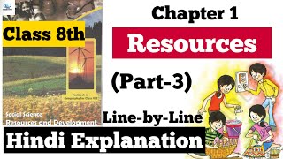 Conserving Resources | Class 8 | Geography | Ch~1 | Resources | Educational Hix