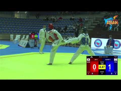 24th Asian Taekwondo Championships, Beirut - Lebanon. Final M -68 KGS Yu-Jen Huang vs. Ho-Jun Jin