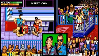 WWF Superstars arcade game 1989. 2 player co-op playthrough