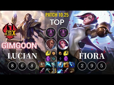 FPX GimGoon Lucian vs Fiora Top - KR Patch 10.25