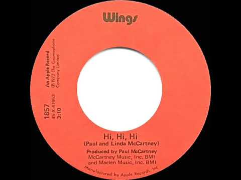 1973 HITS ARCHIVE: Hi, Hi, Hi - Wings (stereo 45)