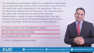 PMP Exam Scenario Explained | Learn with Asad Ullah Chaudhry
