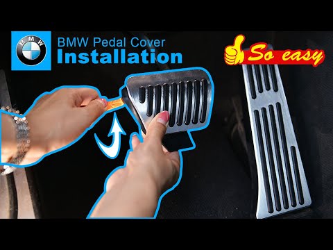 Installing BMW accelerator pedal & brake pedal cover so easy! There's a whole tool！