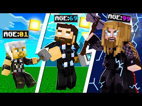 Surviving 99 Years As Thor in Minecraft...