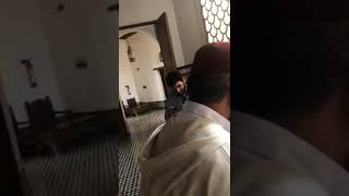 صورة زيارة الشيخ مشهور بن حسن آل سلمان خزانة القرويين التابعة لجامع القرويين في فاس "خدمة الدرر الحسان" ١