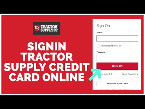 Tractor Credit Card Login