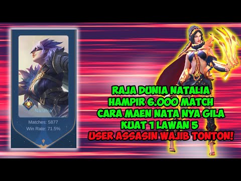 RAJA DUNIA NATALIA TERJAGO! KUAT BANGET 1 VS 5 SENDIRIAN BANTAI MUSUH GG GAMING! - MOBILE LEGENDS