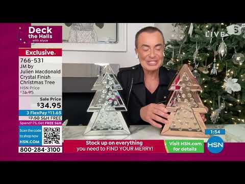 JM by Julien Macdonald Crystal Finish Christmas Tree