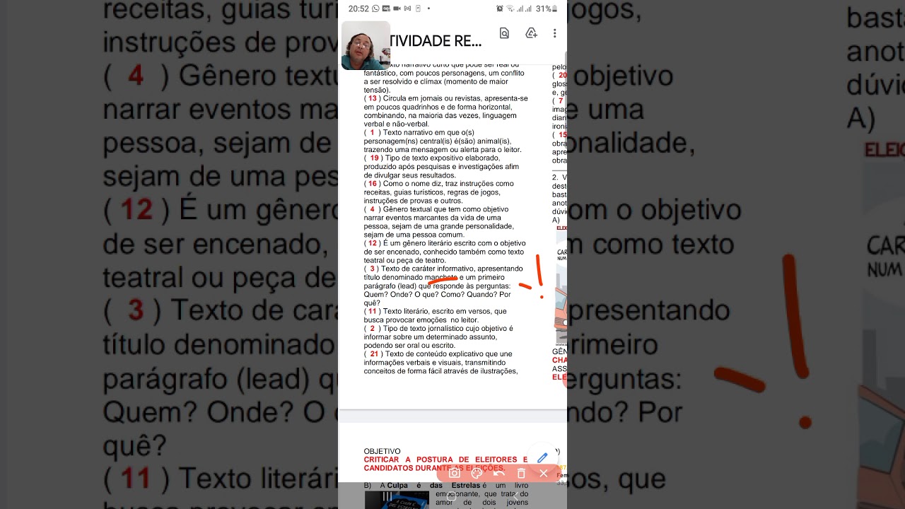 Atividade com Gêneros Textuais