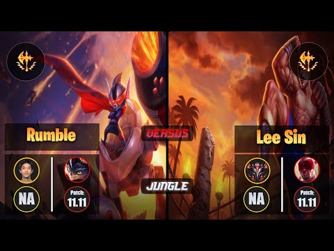 Blaber RUMBLE (Jungle) [Conqueror] VS LEE SIN - Grandmaster NA Patch 11.11