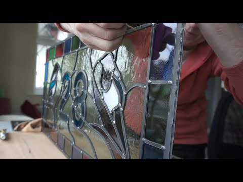 Door Transom Window for friend - Magpies and Number Theme