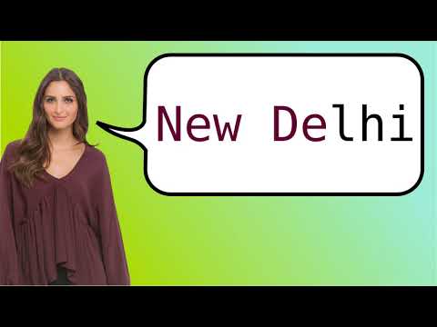Part of a video titled How to say 'New Delhi' in French? - YouTube