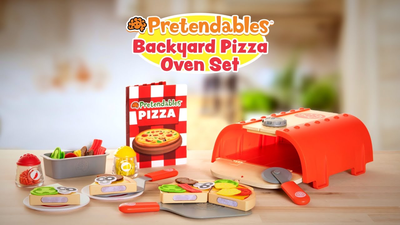 Pretendables Backyard Pizza Oven Set - Best for Ages 3 to 5
