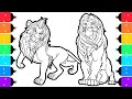 Coloring Scar And Simba The Lion King Coloring Pages For Kids