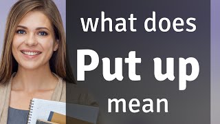 Put up — what is PUT UP meaning