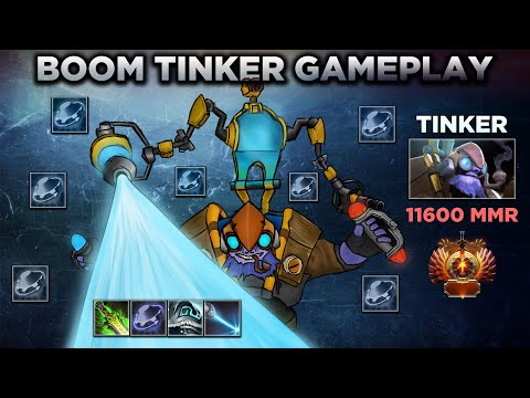 BOOM TINKER GAME PLAY - 11600 MMR DOTA 2 Highlights
