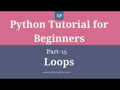 Python Tutorial For Beginners Part 15 Loops