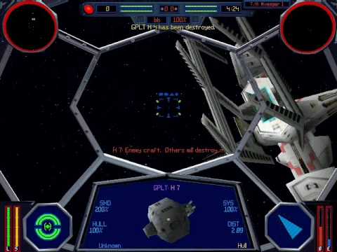 Lets Play X-Wing vs Tie Fighter Imperial Mission 8 Part 1: Destroy Repair Yard