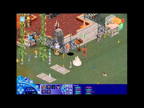 The Sims 1: White crystal and red dragon Burnie. Part 51