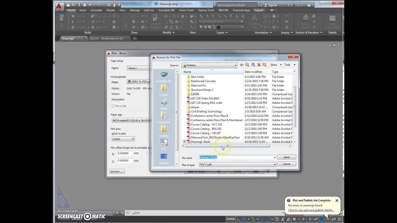 Tutorial - DWG to PDF