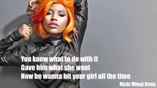 Nicki Minaj - Don&#39;t Hurt Me (Verse - Lyrics Video)