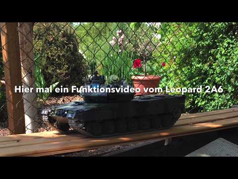 Funktionsvideo Leopard 2A6 Heng Long 1:16 4. Generation👍
