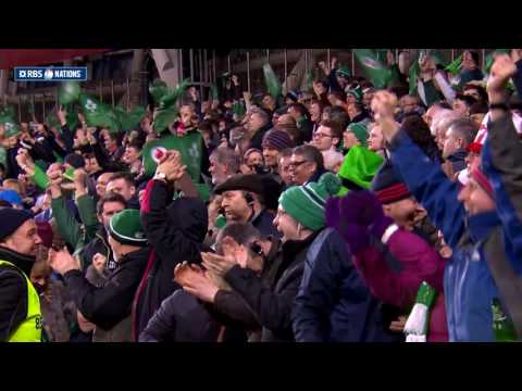 Celebration for Ireland at the final whistle after dramatic end! | RBS 6 Nations