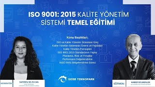 ISO 9001:2015 Kalite Yönetim Sistemi Temel Eğitimi