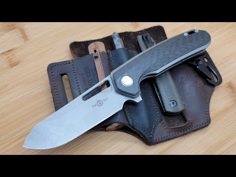 TWOSUN TS380 REVIEW HARD USE EDC WORK KNIFE