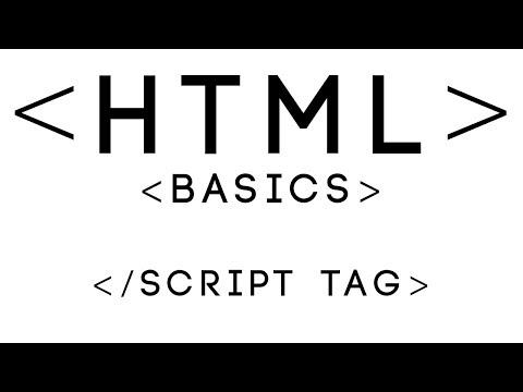HTML Basics Tutorial 25 Script Tag