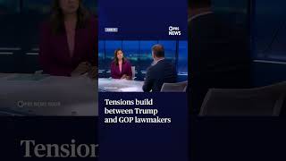 WATCH: Tensions build between Trump and GOP lawmakers