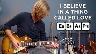 The Darkness - I Believe In A Thing Called Love - Guitar Lesson Tutorial