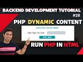 Run PHP Inside HTML Generating Dyanamic HTML Content Using PHP PHP Tutorial In Hindi 2020 28