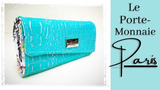 Tuto #diy #recyclage de chutes de simili pour coudre le Porte-Monnaie #PARIS 😘