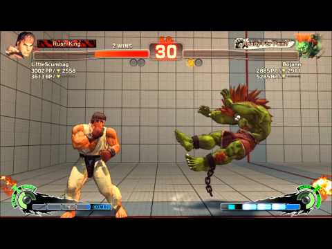 SSF4AE 2012: Bojann (Blanka) vs LittleScumbag (Ryu) - First to 10