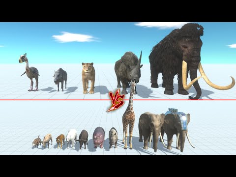 Prehistoric Mammals Vs Modern Mammals | ARBS - Animal Revolt Battle Simulator