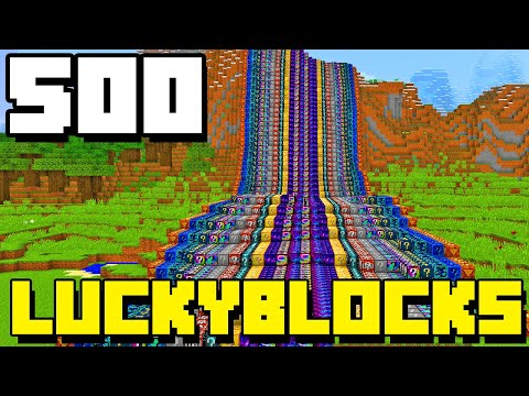Vi Åbner 500 LUCKY BLOCKS I Minecraft!