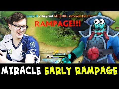 Miracle super fast RAMPAGE — Storm Spirit vs TOP-5 Rank mid