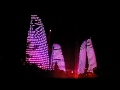 Flame towers LED illumination 