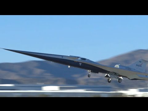 NASA’s X-59 quiet supersonic aircraft soars in first flight highlights