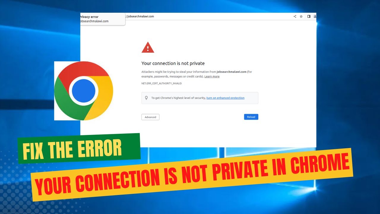 Your Connection is Not Private | Fix HSTS Error in Chrome