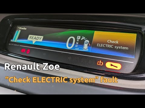 Renault Zoe "Check ELECTRICAL system" error and how to fix it.