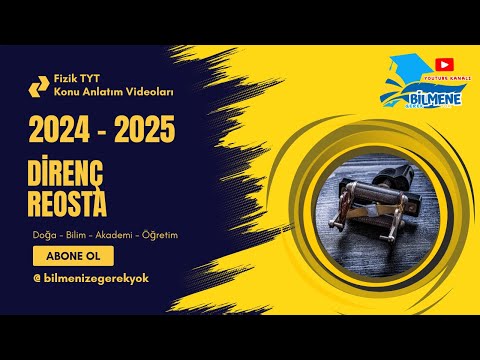 🌀 Direnç ve Reosta Nedir? TYT için En Kısa ve Net Anlatım!