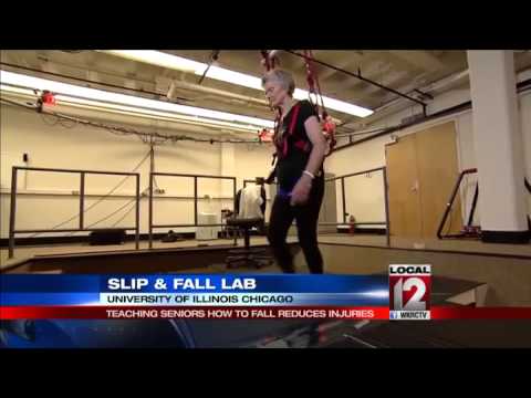 Seniors practice falling for safety