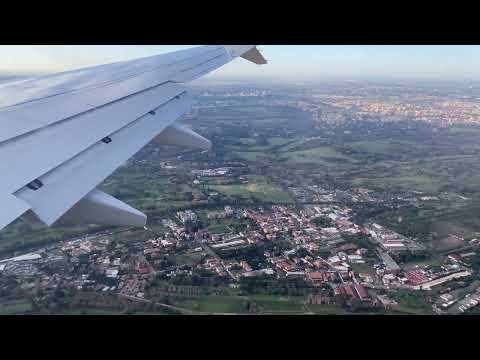 Amazing 4k approach and landing at Rome Ciampino